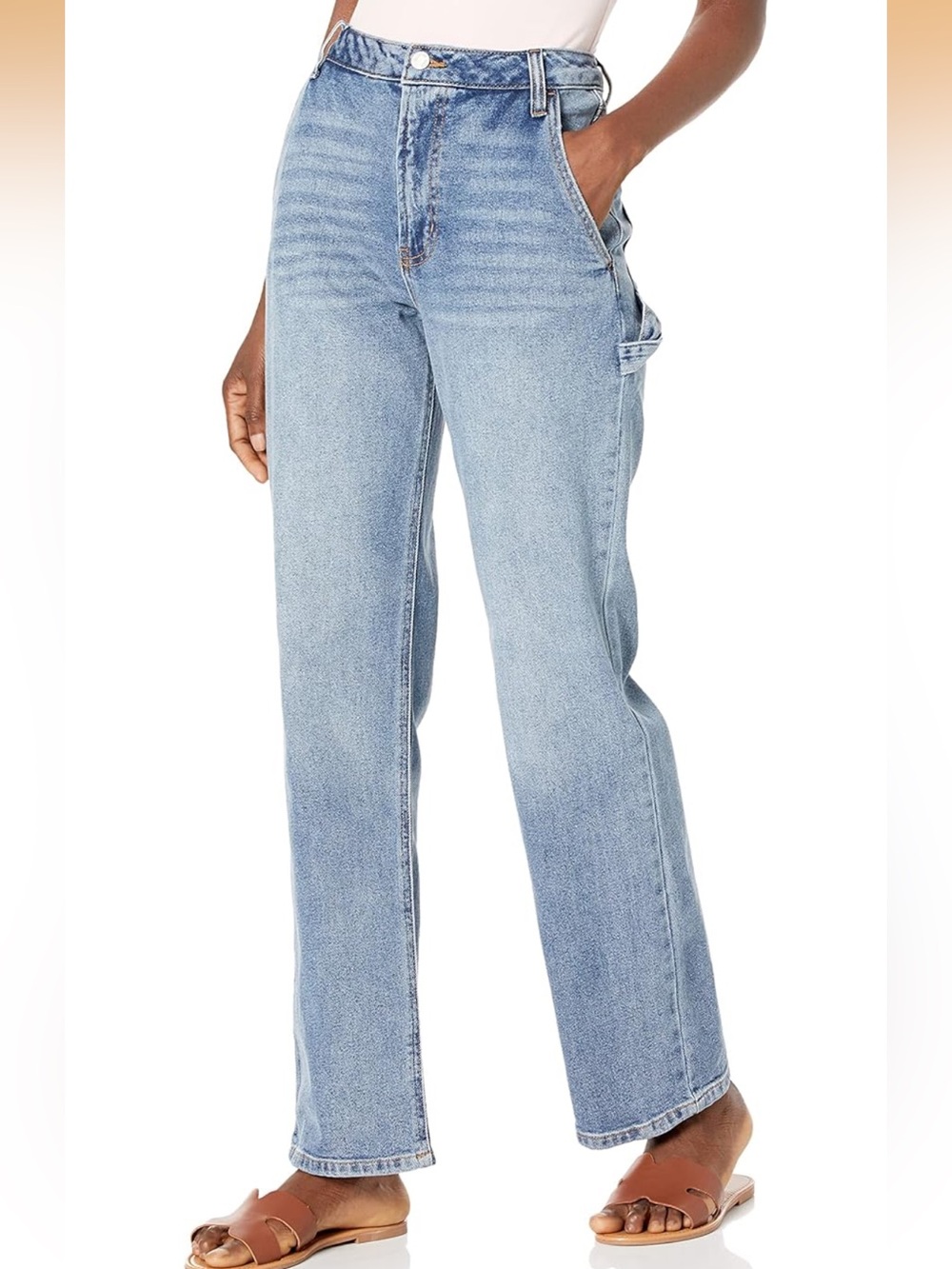 AFRM Straight Leg Denim Jeans